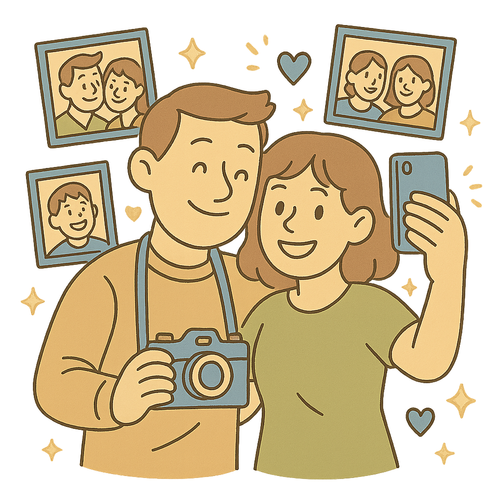 Securely store and sort photos and other media